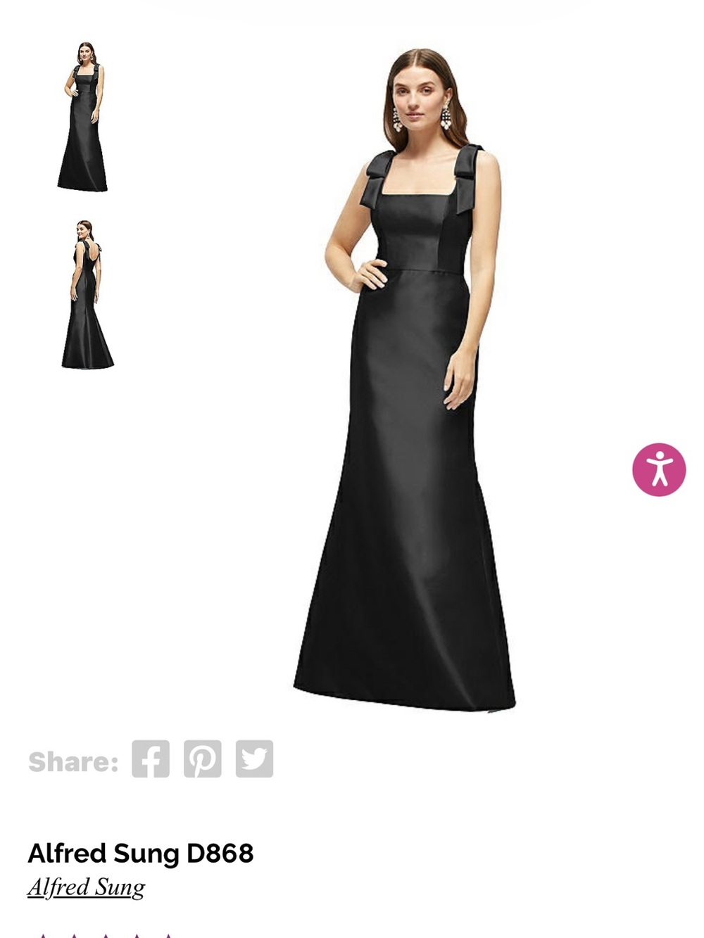 Alfred Sung D868 Dress
